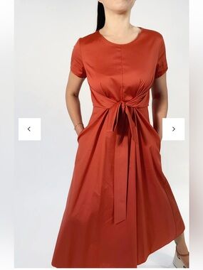 Periphery Flared City dress size 6 in tomato 🍅 NWT